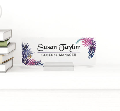 Name Plate Gift, Custom Name Plate, Gift for Him, Desk Accessories, Office Decor Gift for Desk, Phd Gift, Personalized Name Plate