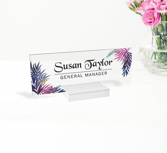 Name Plate Gift, Custom Name Plate, Gift for Him, Desk Accessories, Office Decor Gift for Desk, Phd Gift, Personalized Name Plate