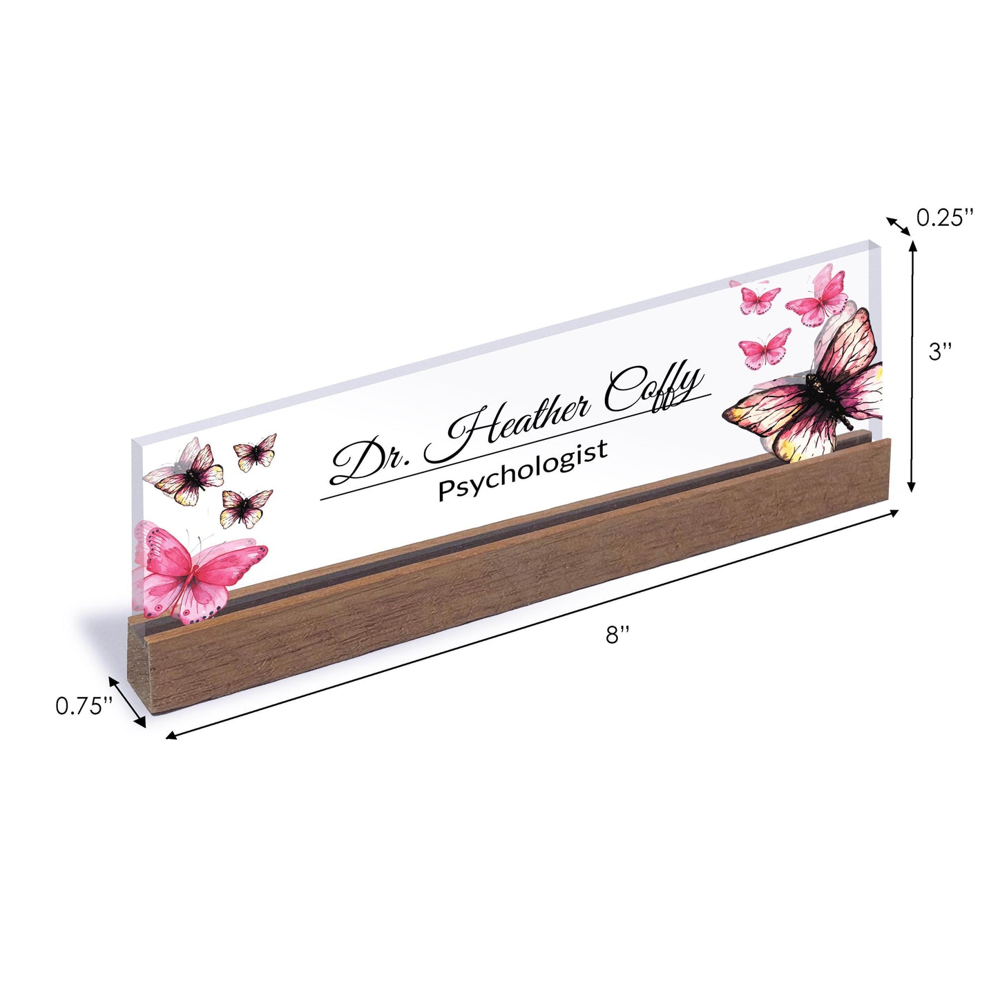 Desk Name Plate, Custom Name Plate for Desk, Acrylic Name Desk Plate, New Job Gift, Promotion Gift, Coworker Gift, Graduation