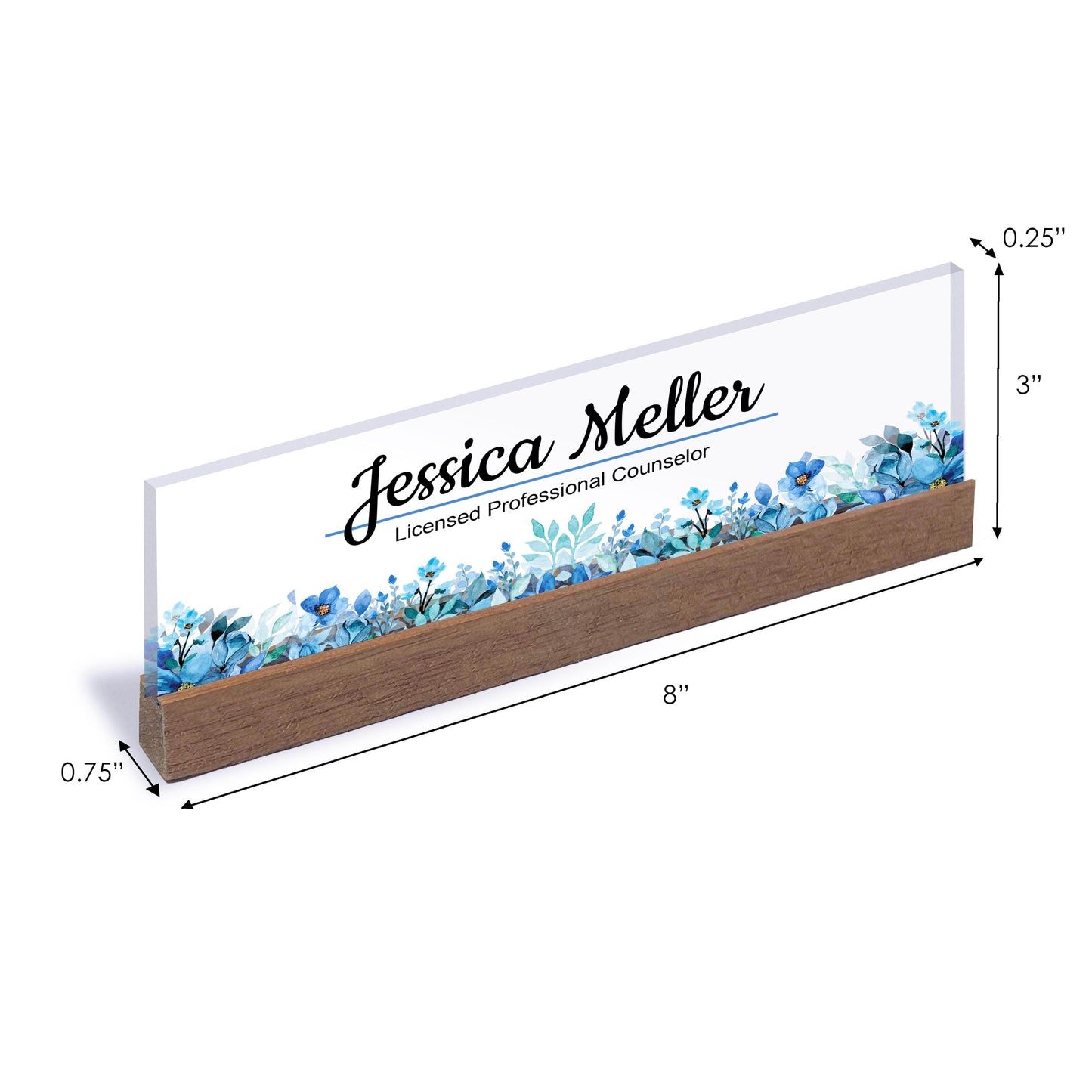 Custom Name Plate for Desk | Office Decor | Desk Nameplate | Personalized Gift | Acrylic Plaque | Gift for Women | Gift for Her