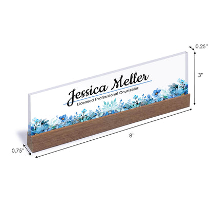 Custom Name Plate for Desk | Office Decor | Desk Nameplate | Personalized Gift | Acrylic Plaque | Gift for Women | Gift for Her