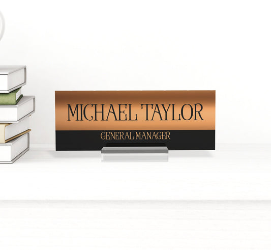 Desk name plate, Personalized desk sign, Custom desk name, Floral nameplate for woman, Office name sign, Coworker gift, Mom gift