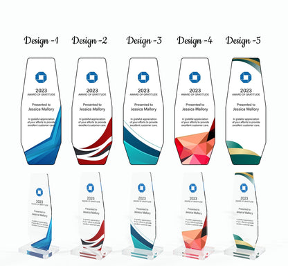 ARTBLOX - Custom trophy | custom award plaque | engraved award | engraved acrylic trophy | acrylic award