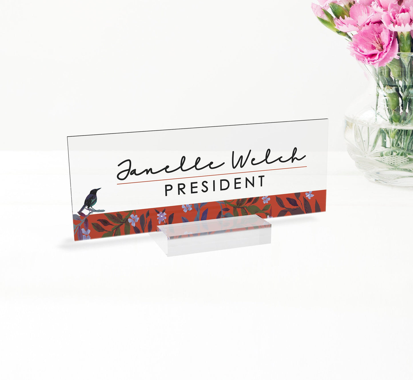 Personalized graduation desk name plate - elevate your achievement, name plate for desk, acrylic name plate, cute office decor