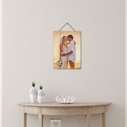Custom Picture Frames On Real Wood Wall Art Print Pictures From Your Phone Wedding Baby Dog Family Christmas Customized Gifts Photo Prints