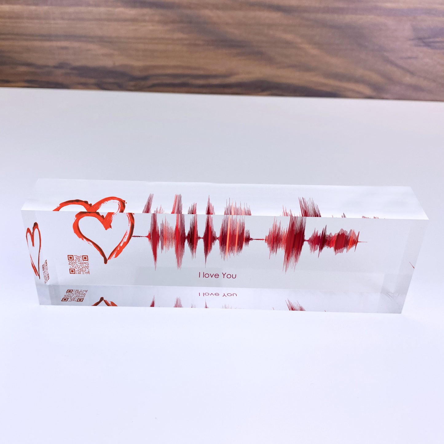 Artblox Soundwave Art With Scannable Qr Code Any Video Voice Recording Baby Heartbeat Or Song Spotify Plaque Christmas Personalized Gifts