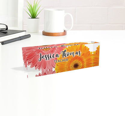ARTBLOX | Personalized Nameplate, Office Name Plate, Promotion Gift for CEO, Gift New Office, Gift New Office, Phd Gift, Office Desk Décor