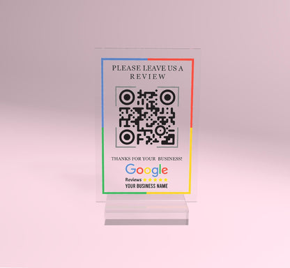 Business Review Link or Social Media QR Code | Salon Sign | Beauty Sign | Hairdressers Beautician Sign | Barcode Scan