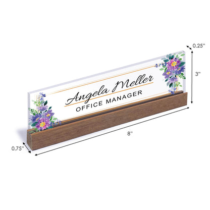 Personalized Name Desk Plate Custom NamePlate Office Name Sign Business Desk Name Desk Decor For Women Appreciation Gift Manager & Boss gift