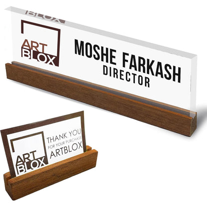 Personalized Name Plate for Desk | Custom Office Decor Nameplate Sign | Personalised Gift