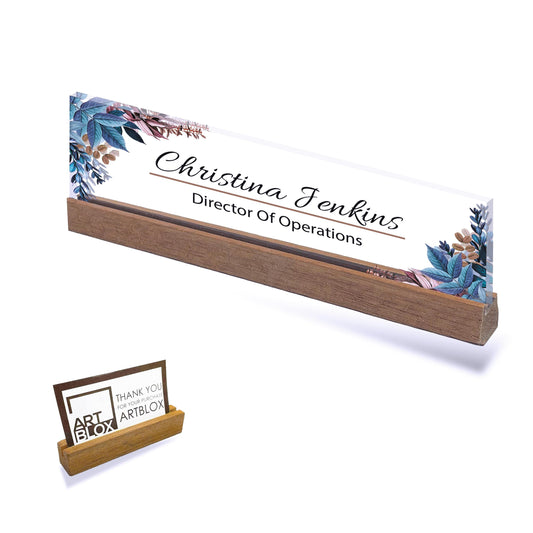 Custom Clear Acrylic Nameplate for Professionals, Personalized Name Plate for Teacher, Masters Degree Graduation Gift, Name Plate for Desk