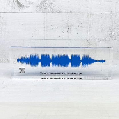 Artblox Soundwave Art Customized Gifts | Any Personal Recording or Song On Acrylic Block | Personalized Gifts