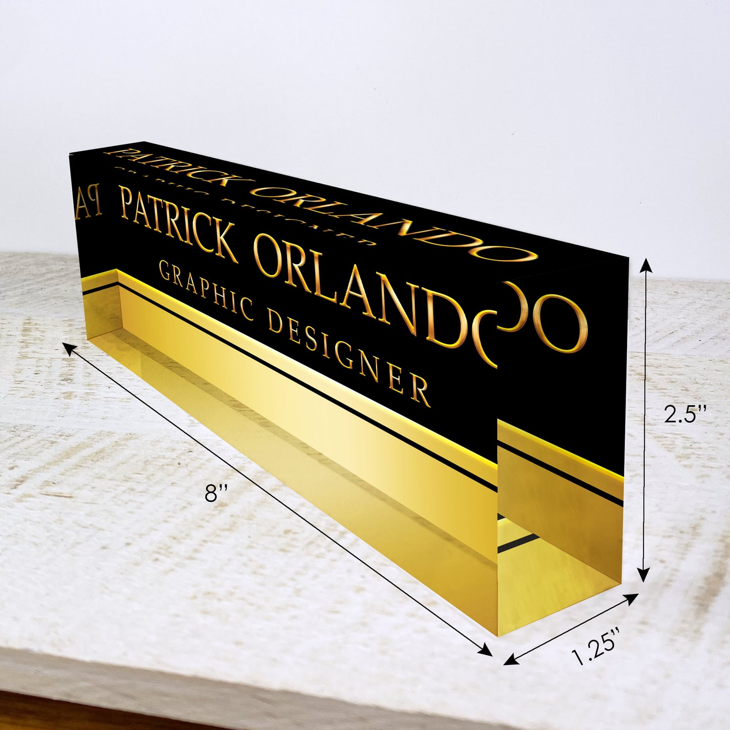 Personalized Name Plate for Desk | Custom Office Decor Nameplate Sign | Personalised Gift