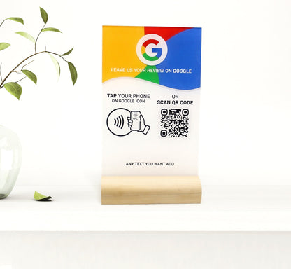 NFC google review stands - easy, instant feedback for businesses! boost your google reviews with our nfc online review stands