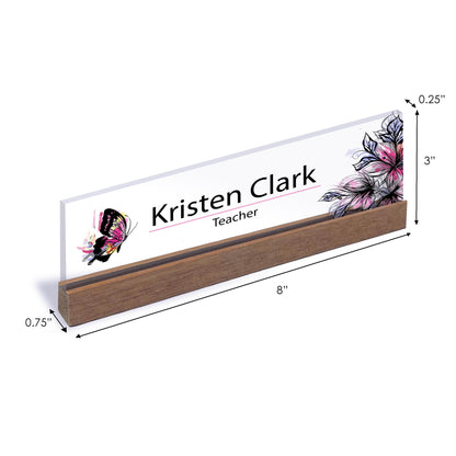 Custom Desk Name Sign, Acrylic Desk Name, Personalized Acrylic Name Plate for Desk, Coworker Gift, Office Decor, Custom Desk Name Plate