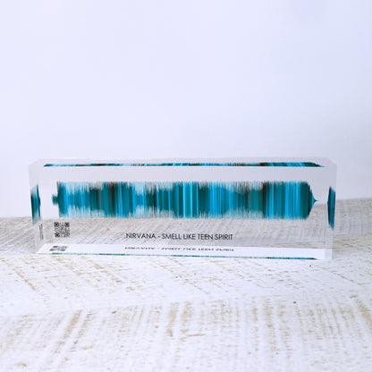 Artblox Soundwave Art With Scannable Qr Code Any Video Voice Recording Baby Heartbeat Or Song Spotify Plaque Christmas Personalized Gifts