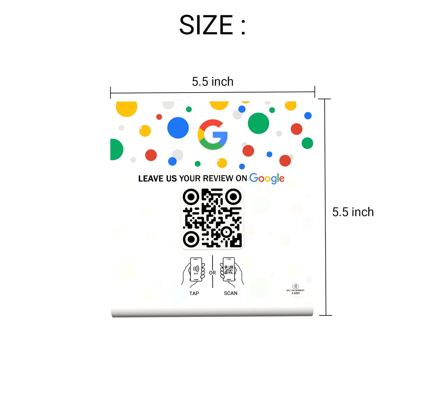 NFC Google Review Stand, One Tap Instant Feedback & Ratings | Elevate Customer - Boost Business Reviews | Reusable One Touch NFC Reviews