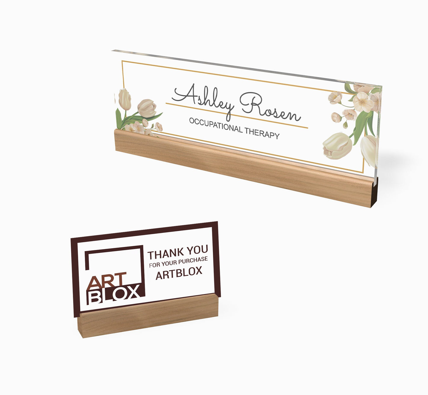 Custom Office Decor | Desk Name Plate Personalized | Personalized Gifts | Acrylic Name Plate | Gifts for Coworker | Christmas Gift for Boss