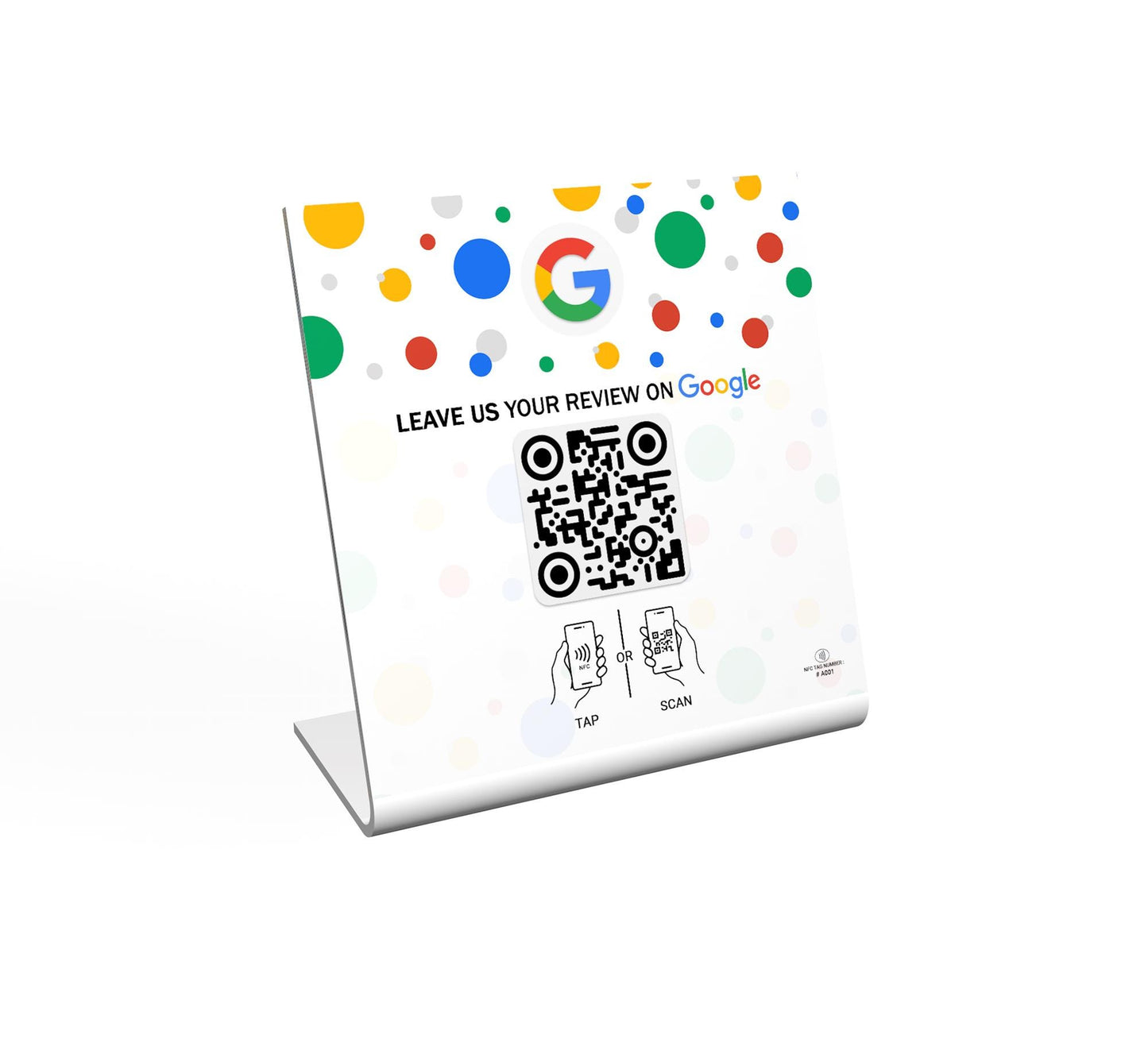 NFC Google Review Stand, One Tap Instant Feedback & Ratings | Elevate Customer - Boost Business Reviews | Reusable One Touch NFC Reviews
