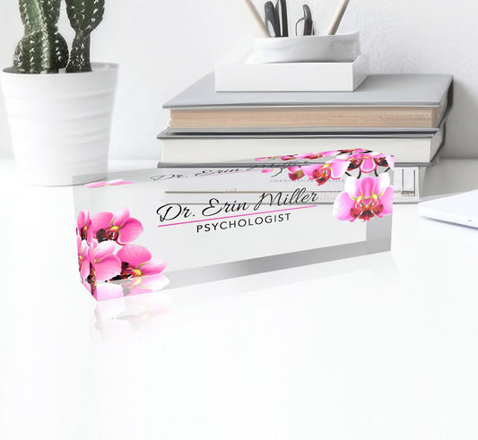 Personalized Acrylic Nameplate for Office Desk, Office Desk Nameplate, Office Gift for Coworkers, New Job Gift, Desk Plaque, Graduation Gift