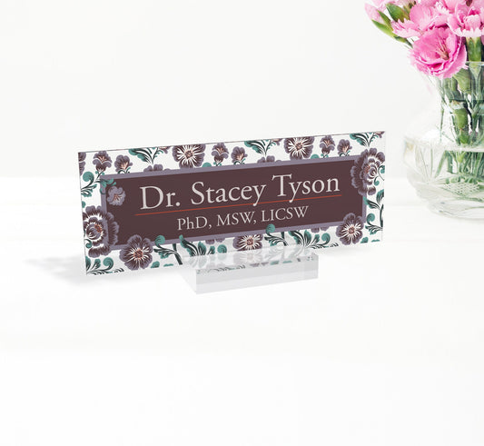 desk name plate custom personalized desk sign, office gift, office sign desk accessories name plaque - artblox