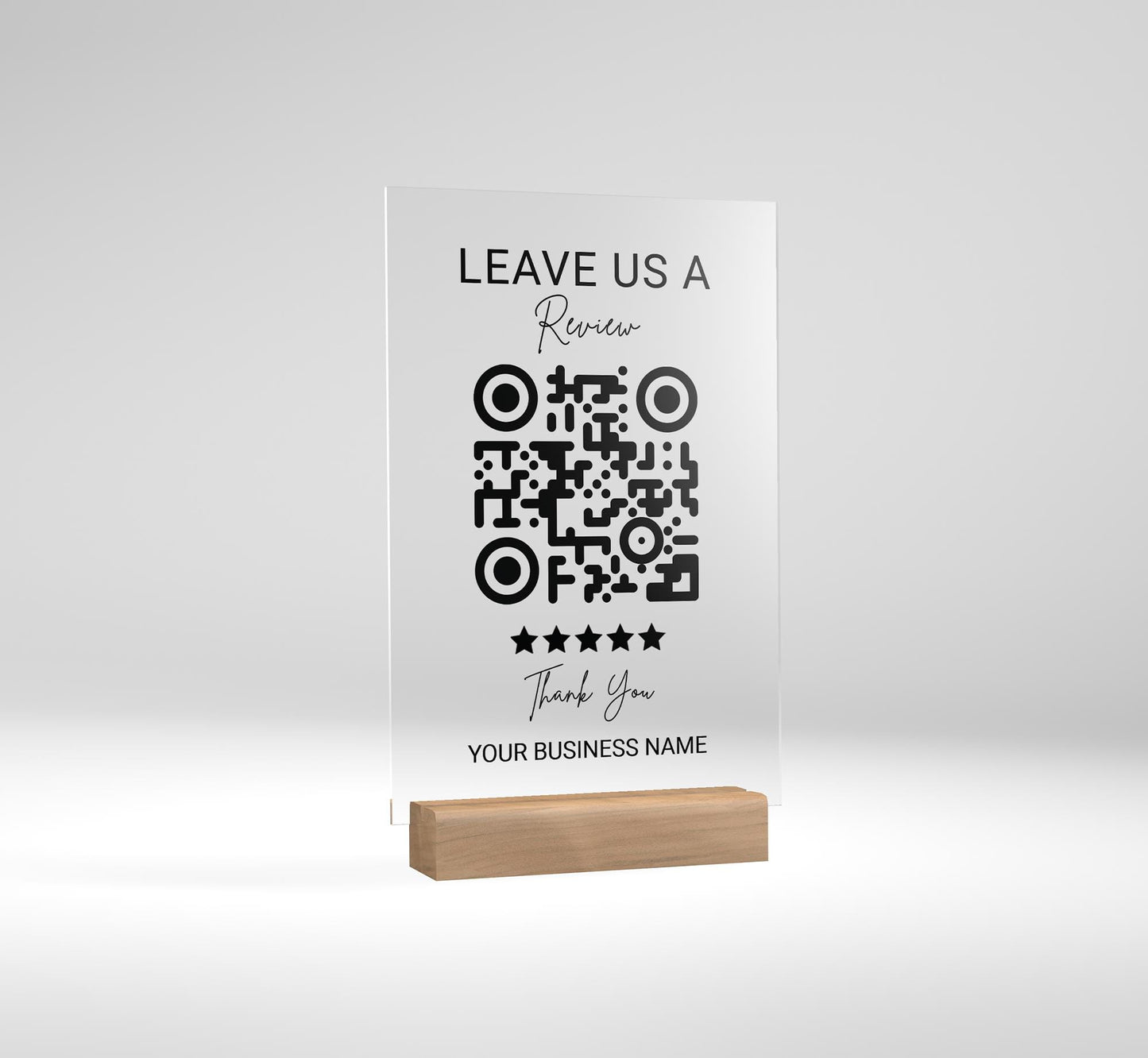 QR Code Display Sign, Business Review, QR code Sign