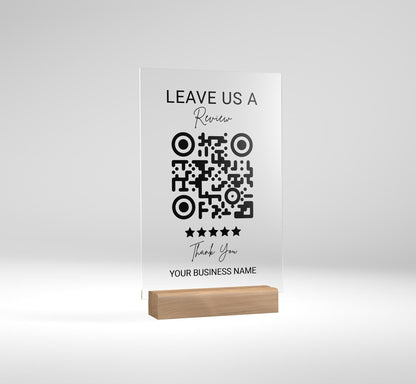 QR Code Display Sign, Business Review, QR code Sign