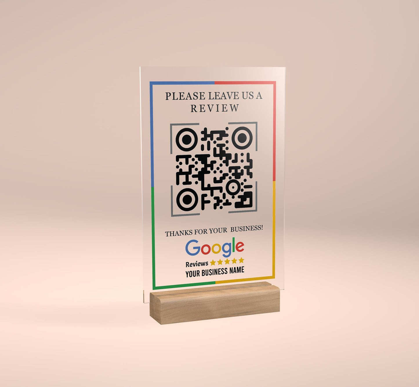 QR Code Sign, Business Social Media QR Code Sign, Scan to Review Connect with us Pay Plaque, Payment Method, QR Social Media Sign