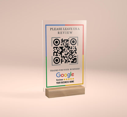 QR Code Sign, Business Social Media QR Code Sign, Scan to Review Connect with us Pay Plaque, Payment Method, QR Social Media Sign