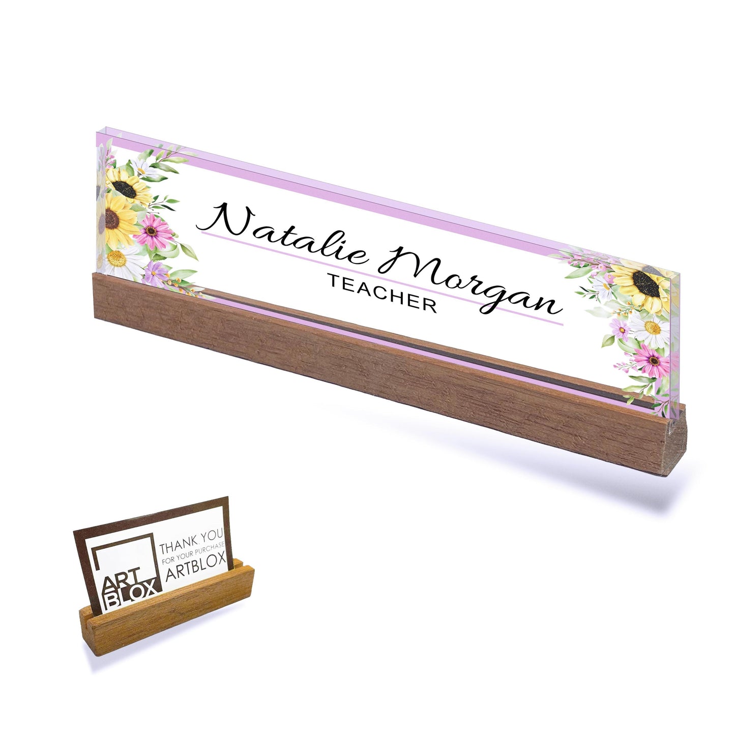 Personalized Name Plate for Desk, Teacher Name Plate, Custom Name Sign, Mountain Teacher Sign, Desk Decor, Adventure Theme Office Decor