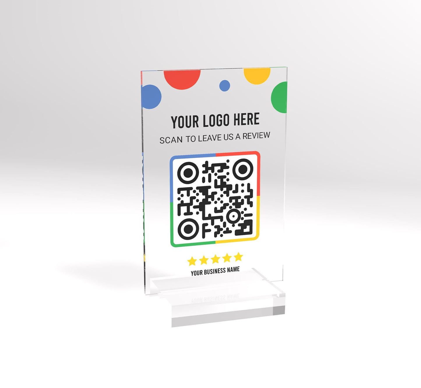 Business Review Sign | Personalised Business Review Link | Scan to Review Sign