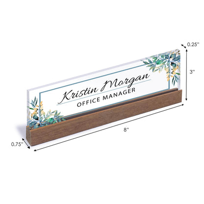 Custom Desk Name Sign, Acrylic Desk Name, Personalized Acrylic Name Plate for Desk, Coworker Gift, Office Decor, Custom Desk Name Plate