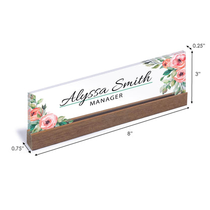Desk Name Plate Personalized, Office Desk Plate, Desk Sign, Custom Office Decor Nameplate Sign, Custom Name Plate, Office Gift