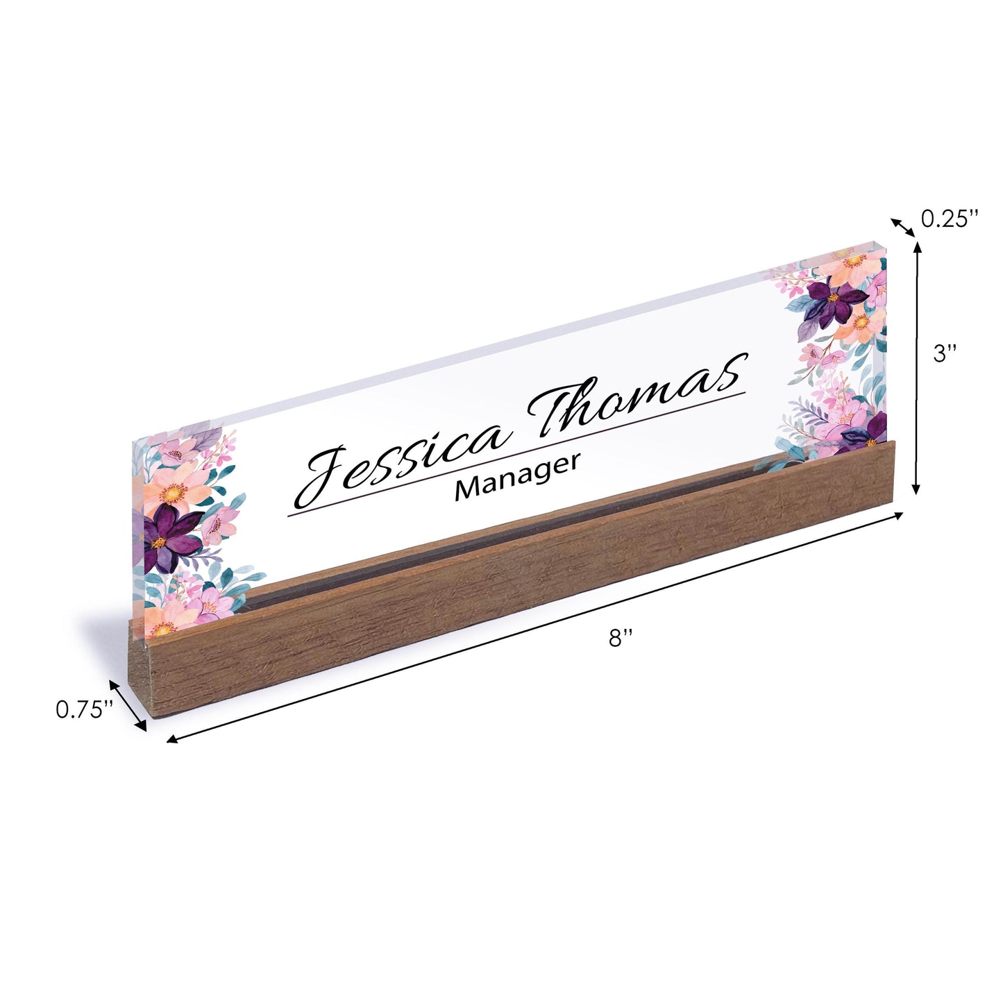 Desk Name Plate, Custom Name Plate for Desk, Acrylic Name Desk Plate, New Job Gift, Promotion Gift, Coworker Gift, Graduation