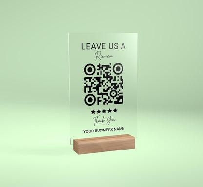 Custom QR Code Sign, Personalized QR Sign, Payment Method Sign, Shop Decor, Business Social Media Sign, Gratuity Sign, Custom Logo Sign