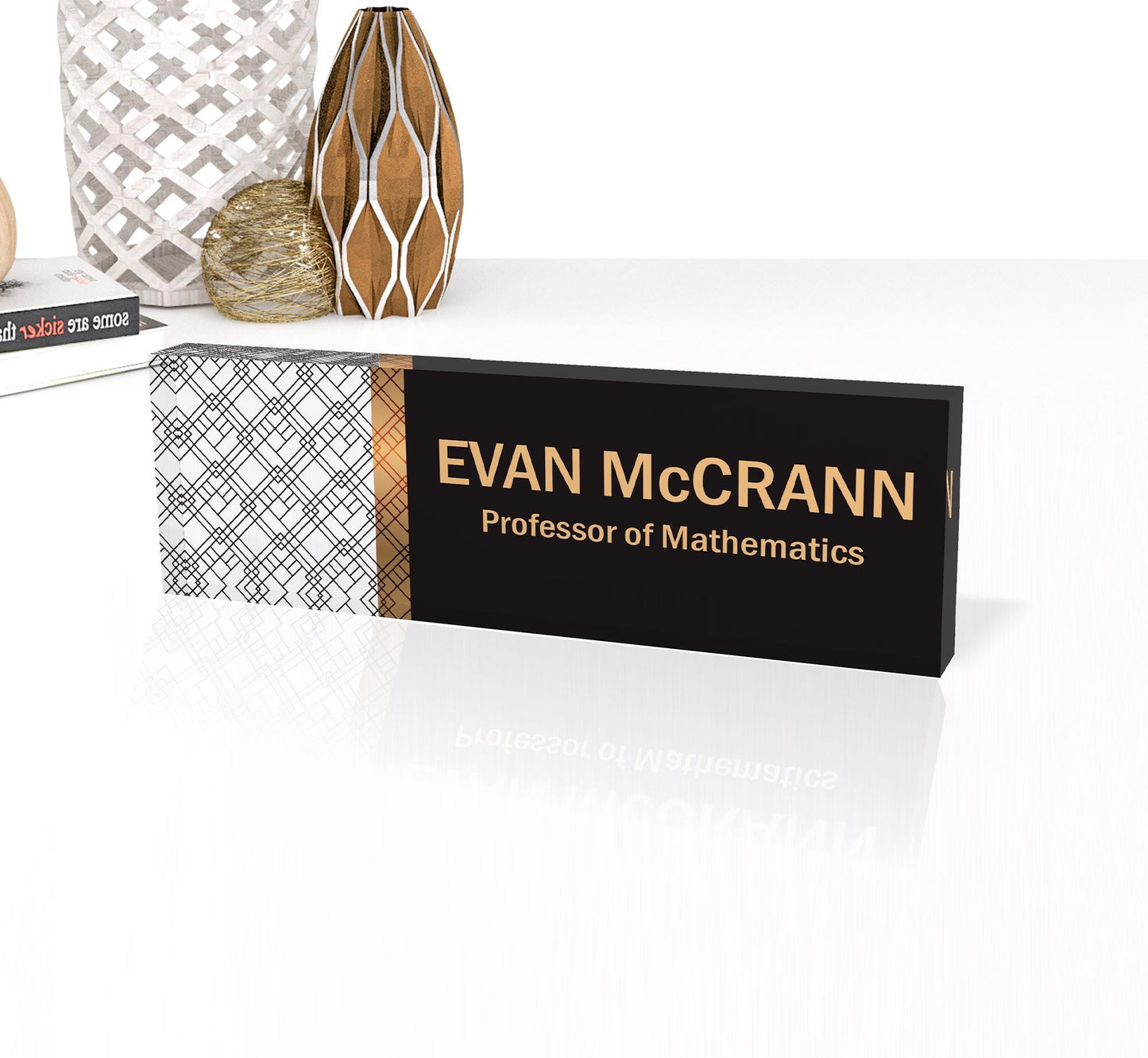 Custom Desk Name Sign, Acrylic Desk Name, Personalized Acrylic Name Plate for Desk, Coworker Gift, Office Decor, Custom Desk Name Plate