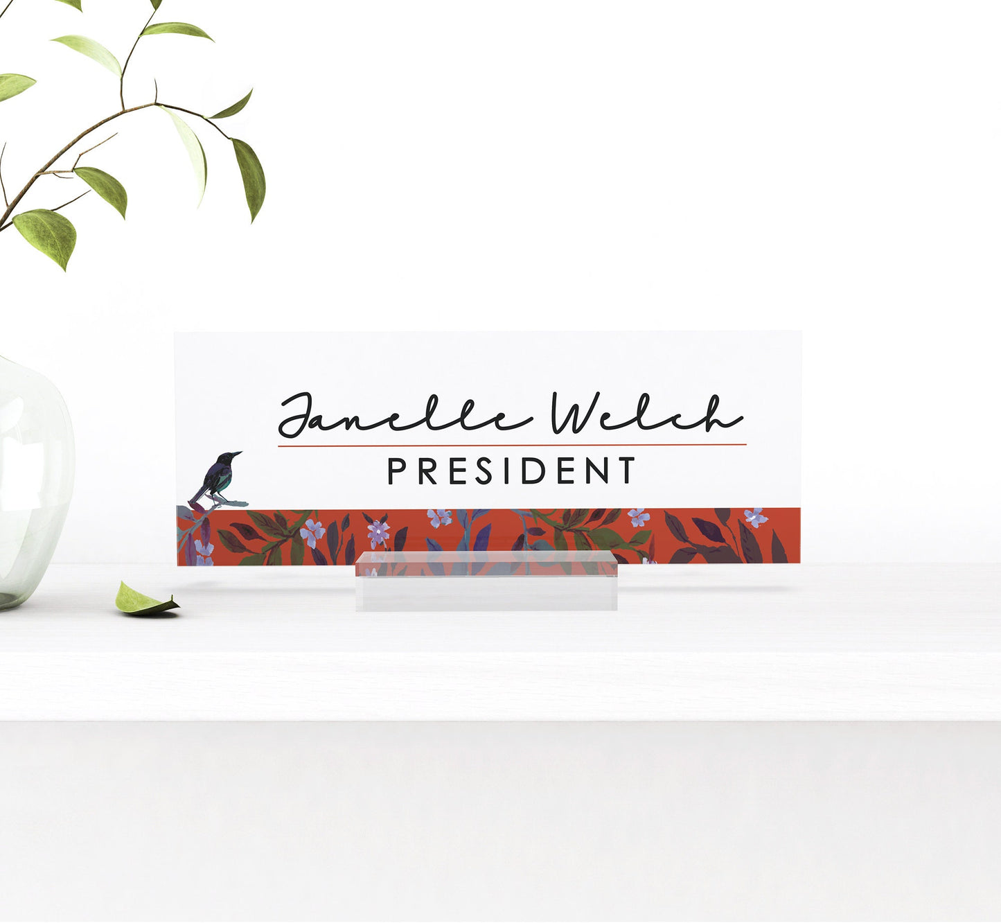 Personalized graduation desk name plate - elevate your achievement, name plate for desk, acrylic name plate, cute office decor