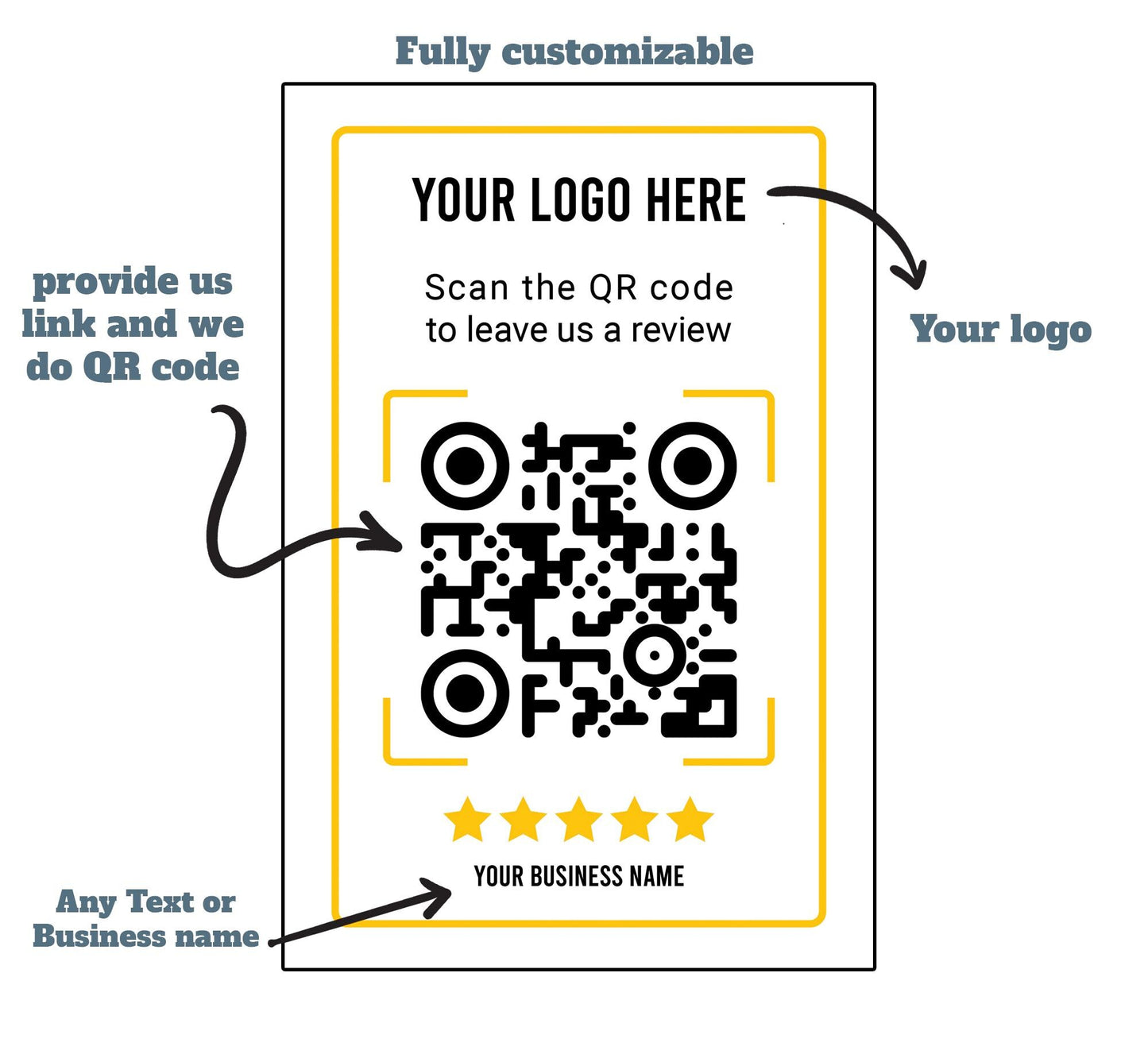 Google Review Plaque, Custom QR Code Acrylic Display, Small Business Decor, Beauty, Spa, Salon, Restaurant, Office, Online Feedback Reviews