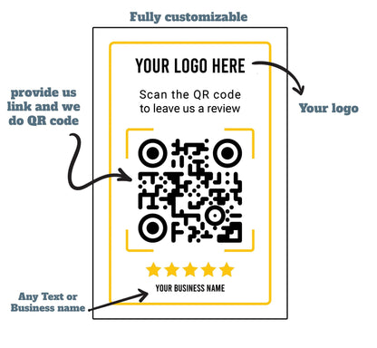 Google Review Plaque, Custom QR Code Acrylic Display, Small Business Decor, Beauty, Spa, Salon, Restaurant, Office, Online Feedback Reviews