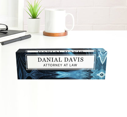 Name Plate Gift, Custom Name Plate, Gift for Him, Desk Accessories, Office Decor Gift for Desk, Phd Gift, Personalized Name Plate