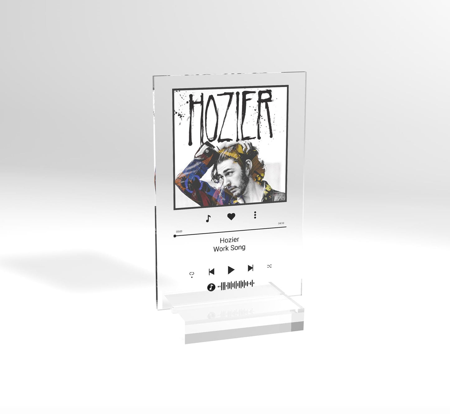 Personalized Acrylic Song Plaque, free Keychain, Music Playlist Plaque Gift, Custom Photo Print Glass, Gifts for him and her, Wedding Couple