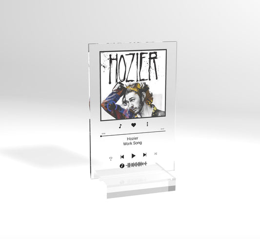 Personalized Acrylic Song Plaque, free Keychain, Music Playlist Plaque Gift, Custom Photo Print Glass, Gifts for him and her, Wedding Couple