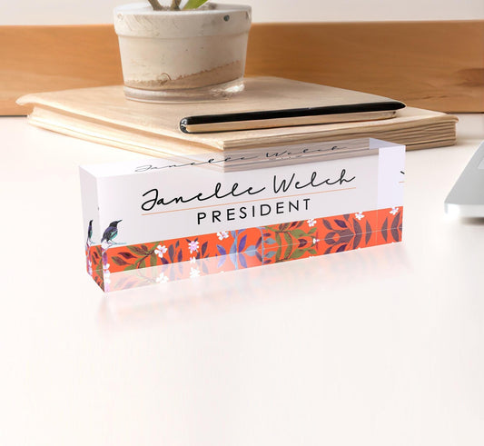 Custom Office Decor | Desk Name Plate Personalized | Personalized Gifts | Acrylic Name Plate | Gifts for Coworker | Christmas Gift for Boss