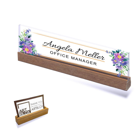 Personalized Name Desk Plate Custom NamePlate Office Name Sign Business Desk Name Desk Decor For Women Appreciation Gift Manager & Boss gift