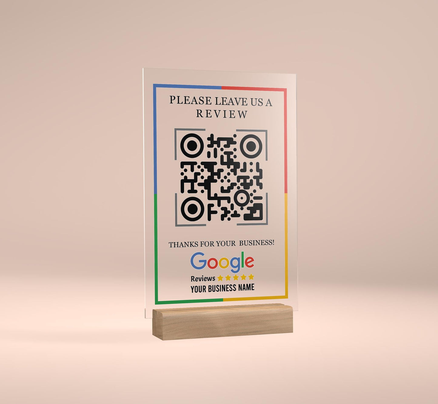 QR Code Sign, Business Social Media QR Code Sign, Scan to Review Connect with us Pay Plaque, Payment Method, QR Social Media Sign