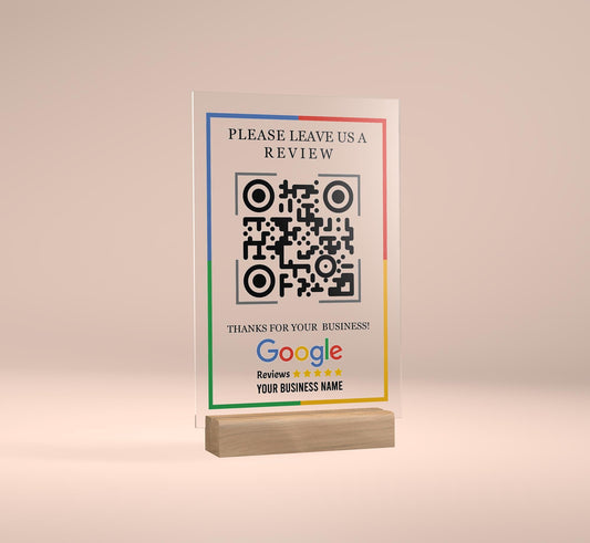 QR Code Sign, Business Social Media QR Code Sign, Scan to Review Connect with us Pay Plaque, Payment Method, QR Social Media Sign
