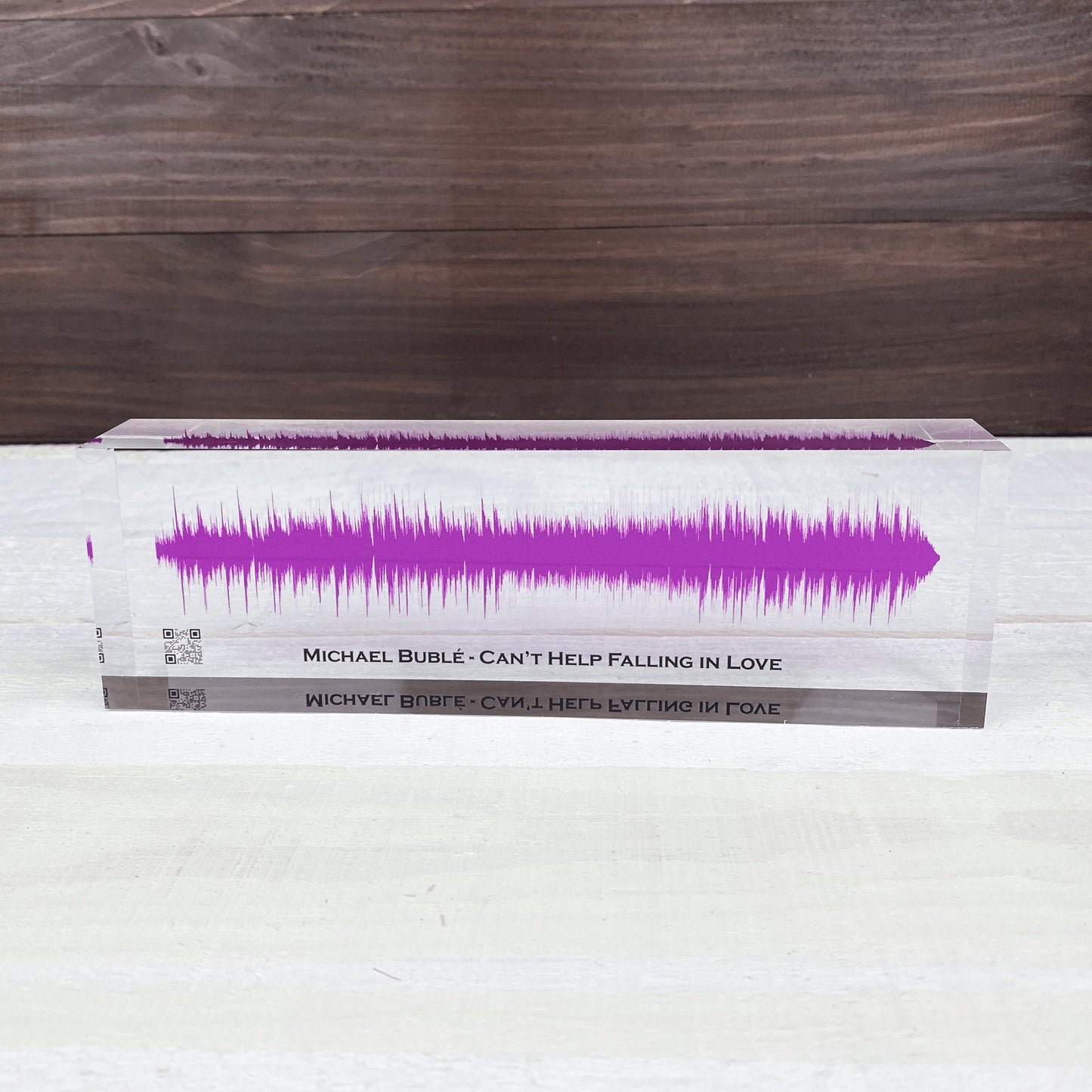 Artblox Soundwave Art With Scannable Qr Code Any Video Voice Recording Baby Heartbeat Or Song Spotify Plaque Christmas Personalized Gifts