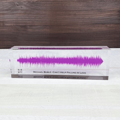 Artblox Soundwave Art With Scannable Qr Code Any Video Voice Recording Baby Heartbeat Or Song Spotify Plaque Christmas Personalized Gifts