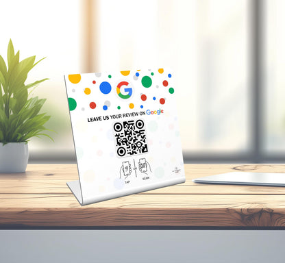 NFC Google Review Stand, One Tap Instant Feedback & Ratings | Elevate Customer - Boost Business Reviews | Reusable One Touch NFC Reviews