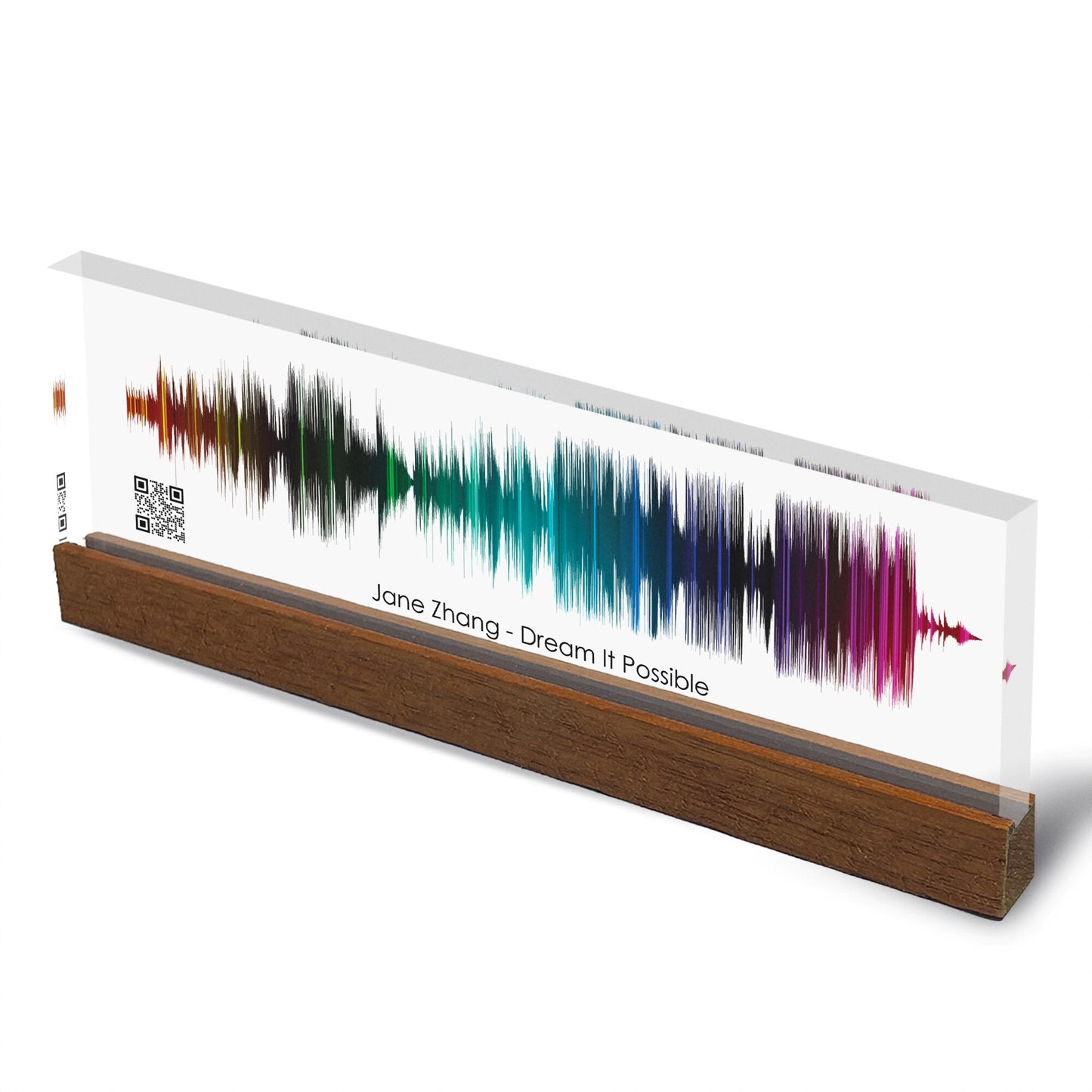 Artblox Soundwave Art With Scannable Qr Code Any Video Voice Recording Baby Heartbeat Or Song Spotify Plaque Christmas Personalized Gifts
